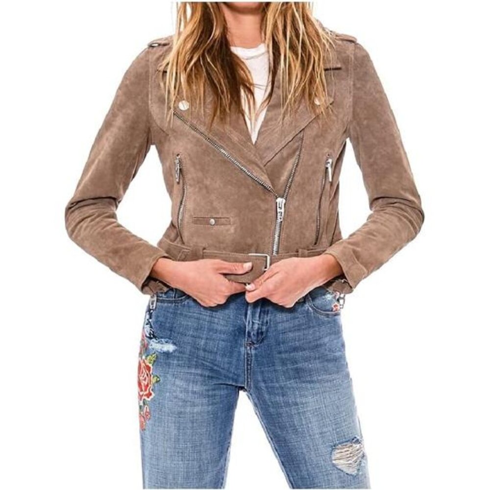 Luxury Clothing Cropped Leather Motorcycle Jackets, Comfortable & Stylish Coats